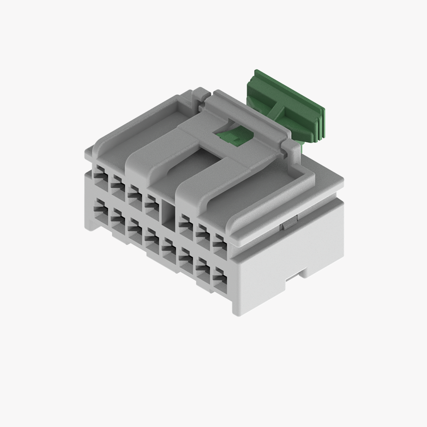 020 Double Lock & CPA Two Row 15Pin Female Connector Natural