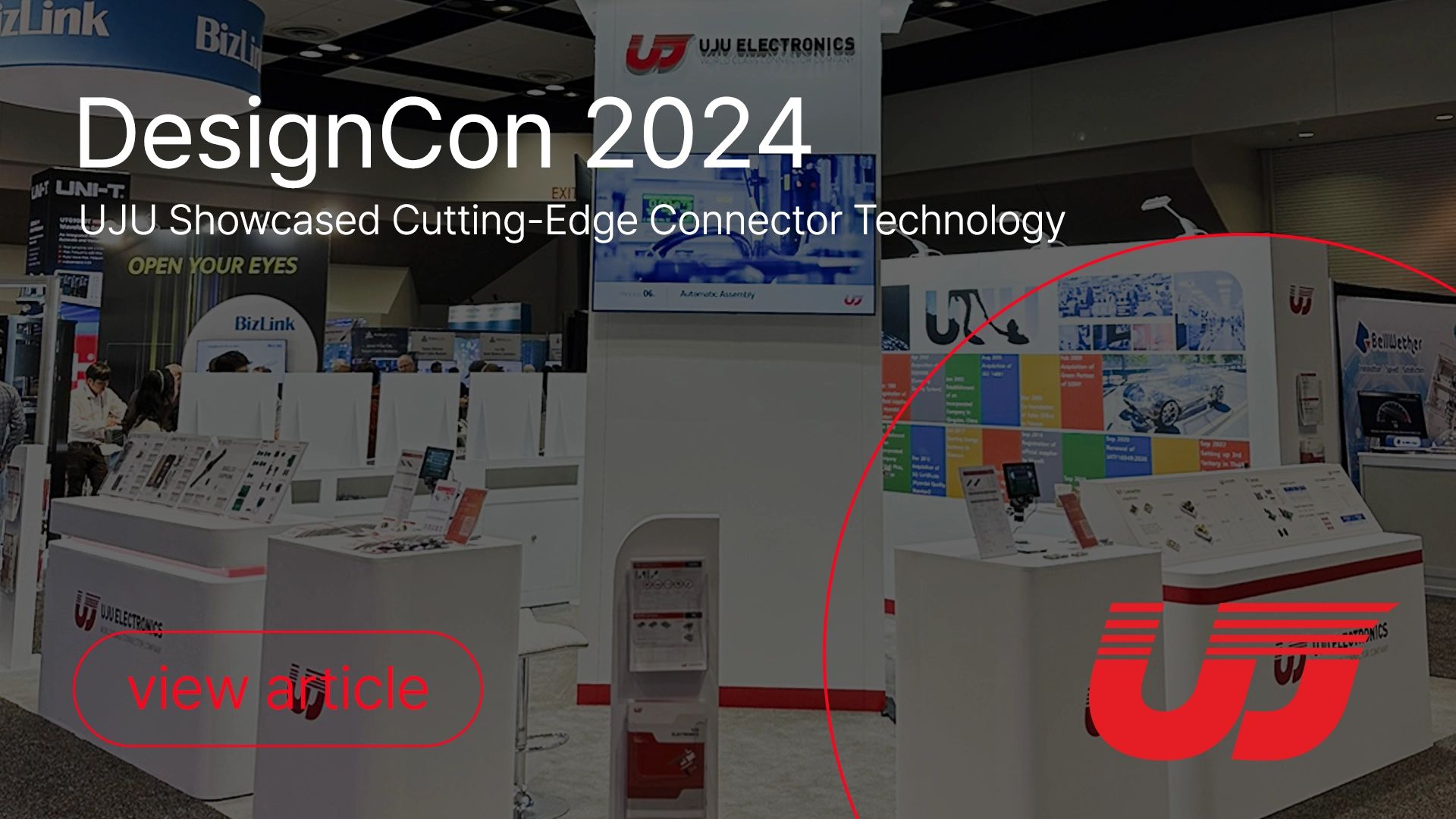 UJU Electronics Showcased Cutting-Edge Connector Technology at DesignCon 2024